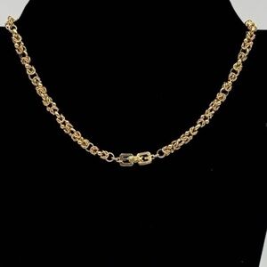 Givenchy  vmVintage  Gold Plated Byzantine Chain  Necklace Choker